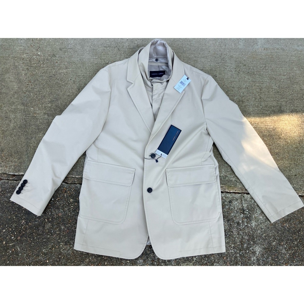 Cardinal of Canada Utility Removable Bib Sport Jacket Med Luxury Sport Coat Tan